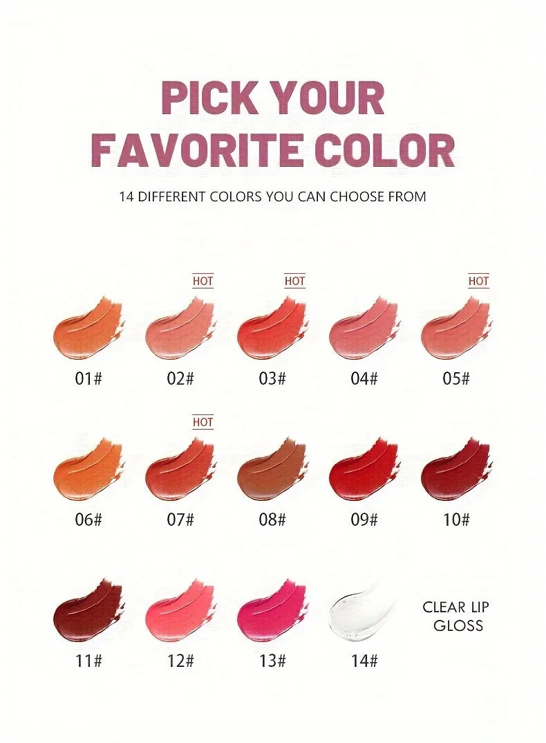 Rouge à lèvres  Pudaier liquide mat en velours, texture légère et fine comme une boue, cadeau de maquillage pour les lèvres imperméable longue durée pour les femmes