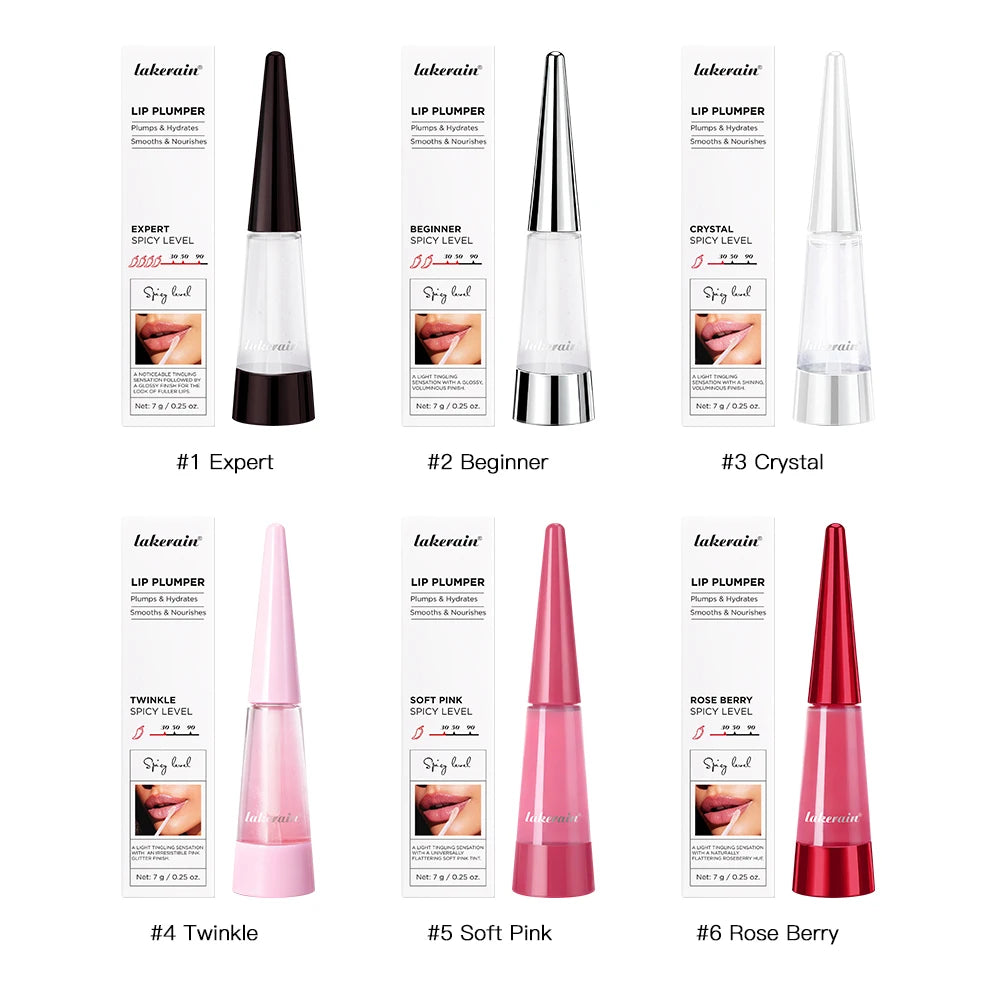 Lakerain lèvres plus dodues hydratation profonde nutrition longue durée haute brillance brillant finition volumineuse liquide hydratant pour les lèvres