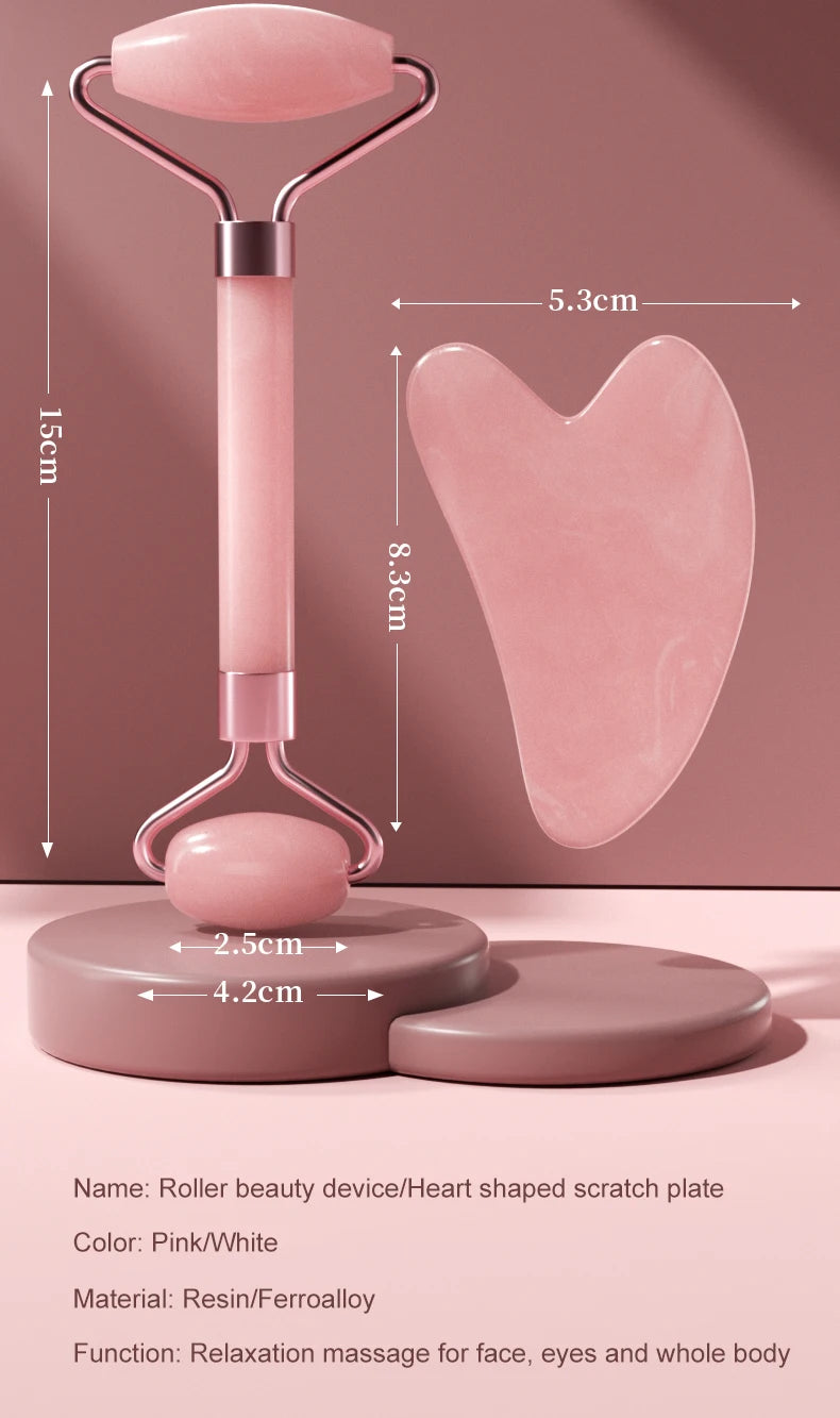 Rouleau en résine pour le visage, le cou et les yeux, instrument de massage facial, soins de santé, planche à gratter, outils de soins de la peau, beauté du muscle