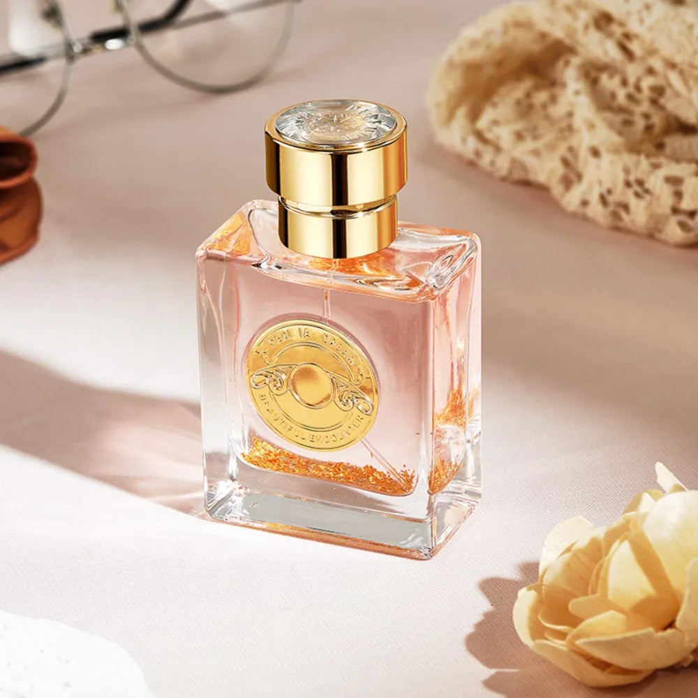 Parfum déesse de Paris pour femme, parfum élégant et durable, léger et flirty, 50ML, parfum de qualité supérieure avec palette d’or