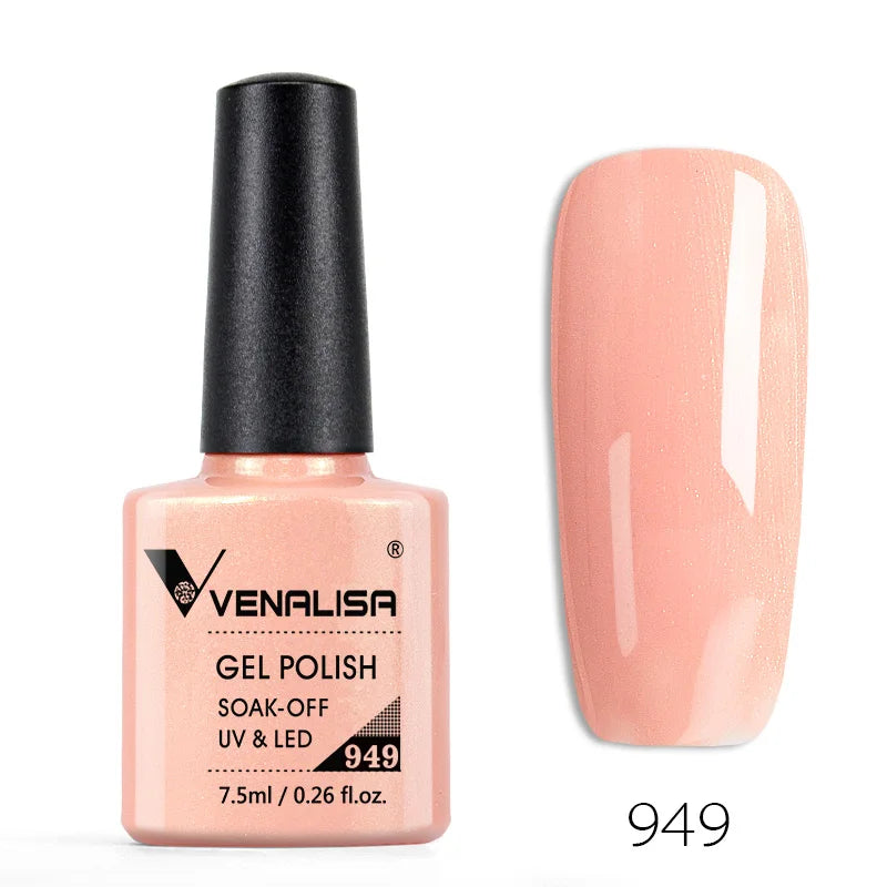 Vernis à ongles Venalisa 7.5ml Fashion Shiny Soak Off UV Gel Nail Gel Polish Cosmetics Nail Art Manicure Nails Gel Polish Tips Nail Varnish