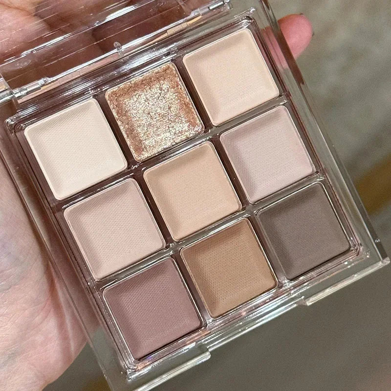 Ombre à paupières Noir Rouge Punk Fumé 9 Couleur Perle Froid Couleur Sombre Maquillage Ombre à Paupières Palette Durable Ombre à Paupières À Paillettes Imperméable