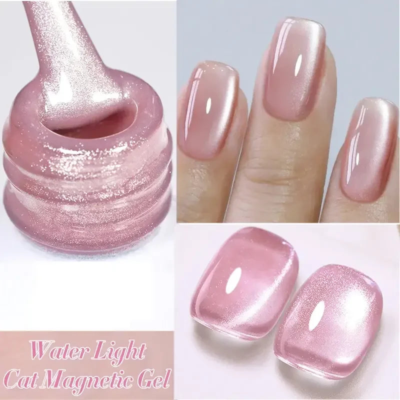 BORN PRETTY 10ml Gold Water Light Cat Magnetic Gel Polish Spaking Glitter Crystal Black Soak Off UV LED Vernis Manucure