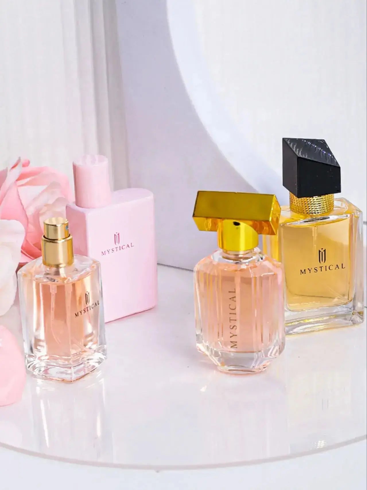 Parfum de luxe pour femmes, Eau de Parfum Femme, coffret cadeau 4 pièces, 100 ml, parfum floral naturel en spray