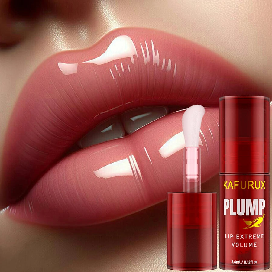 1PC lèvres dodues longue durée huile pour les lèvres hydratant brillant à lèvres sérum volumateur instantané huile d'essence réparation lèvres ridules augmenter El
