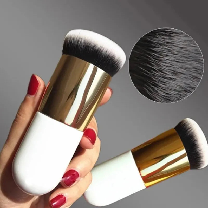 Pinceau de maquillage pour fond de teint Fat dôme, crème BB, brosse d'ambiance plus lente, sans poudre, sans marque, grand, petit