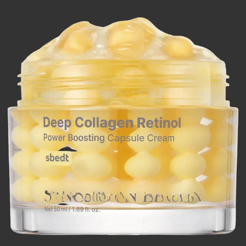 Sérum d'ampoule de peptide de collagène de soie Ensemble de soins coréens Sérum hydratant au collagène profond Crème de capsule de puissance au rétinol Soins du visage pour femmes