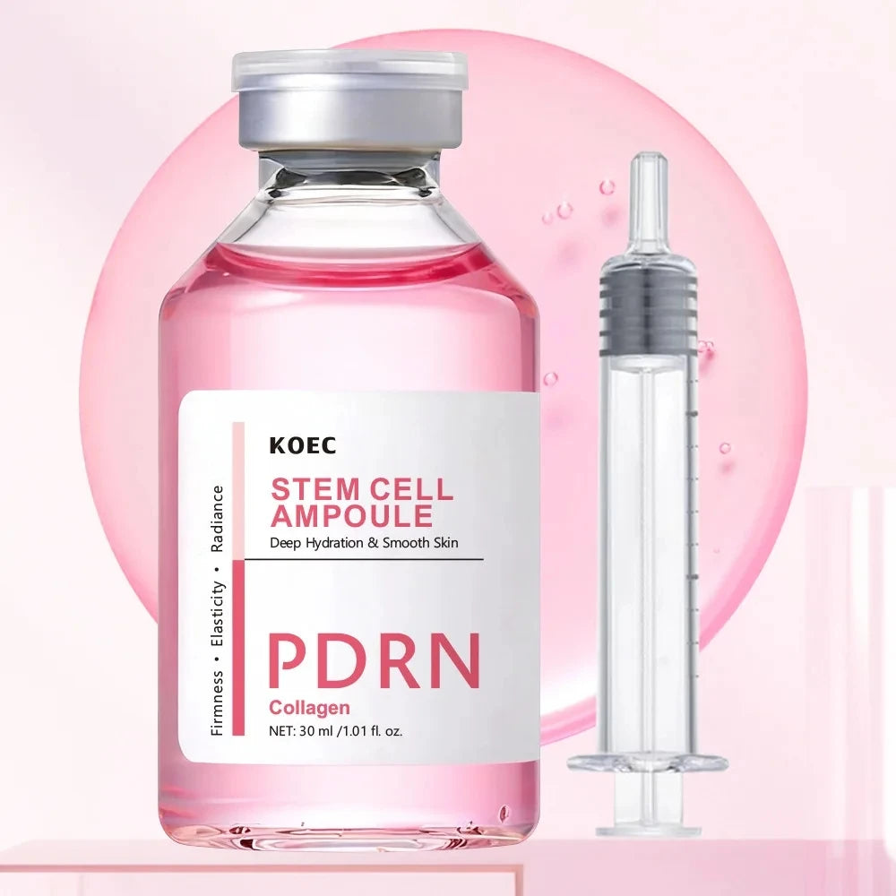 Flacon de peptide, sérum hydratant raffermissant pour le visage au collagène profond, hydratation du resserrement de la peau en verre, soins de la peau coréens