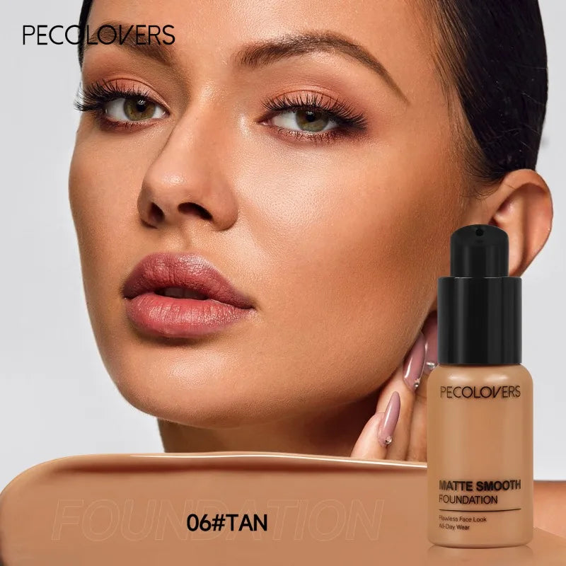 Fond de teint liquide pour le visage, haute couverture, imperméable et anti-transpiration, correcteur de maquillage, fond de teint liquide, 30ml