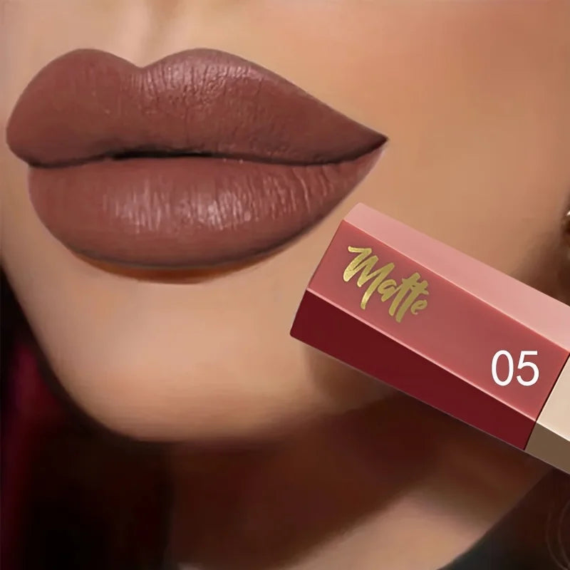 Rouge à lèvres  Pudaier liquide mat en velours, texture légère et fine comme une boue, cadeau de maquillage pour les lèvres imperméable longue durée pour les femmes