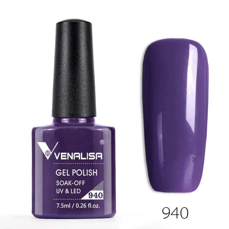 Vernis à ongles Venalisa 7.5ml Fashion Shiny Soak Off UV Gel Nail Gel Polish Cosmetics Nail Art Manicure Nails Gel Polish Tips Nail Varnish
