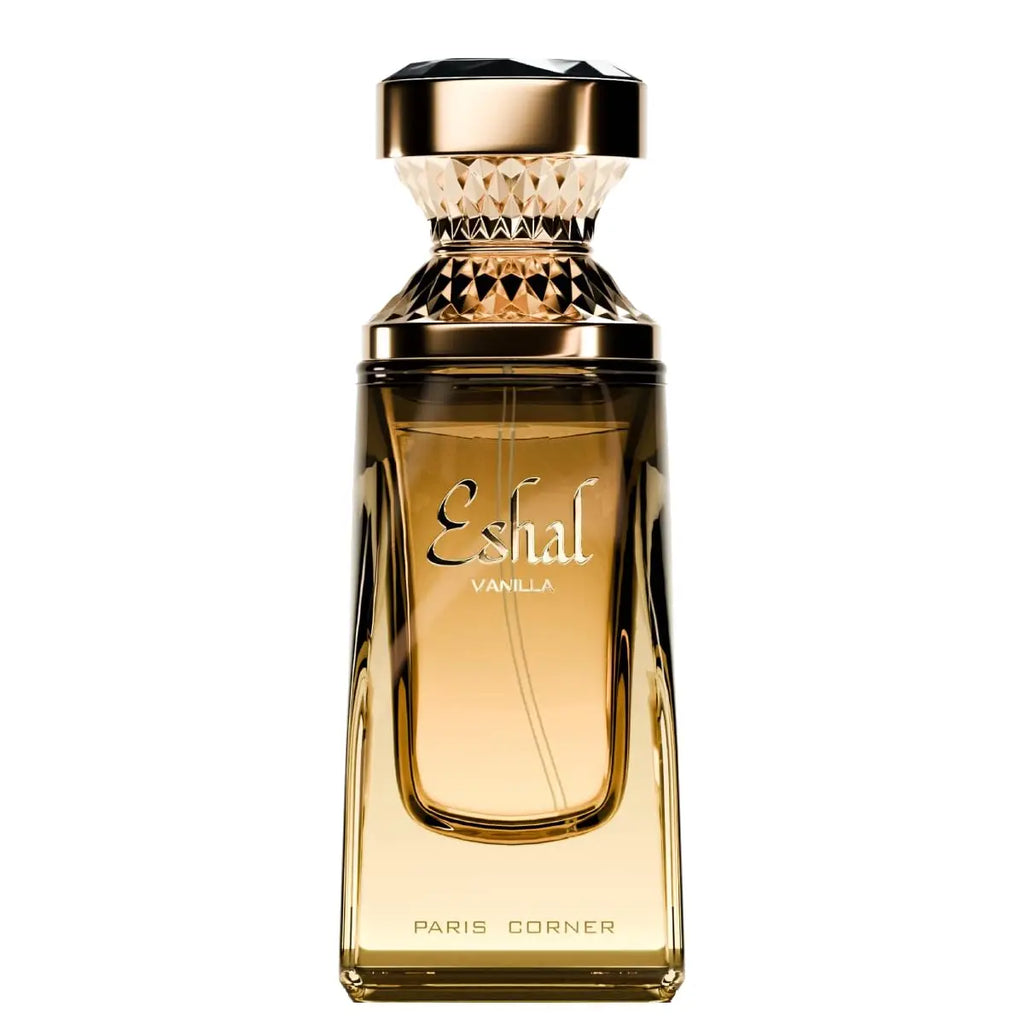Parfum Paris Corner Eshal Vanilla EDP 3.4 Fl Oz pour femmes, parfum sucré et sensuel, longue tenue, indulgence sucrée, haute qualité