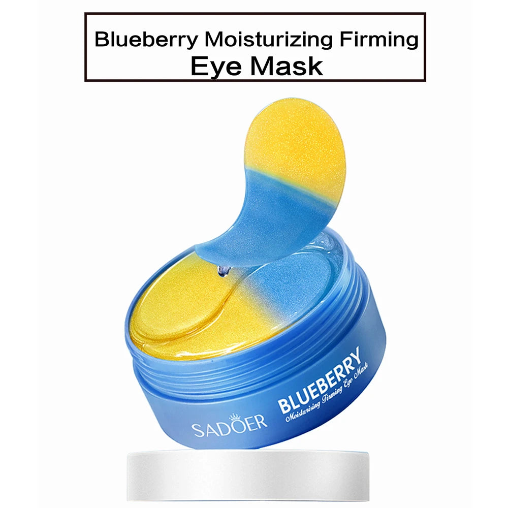 60PCS=30 Pairs Aloe Vera Eye Mask Moisturizing Collagen Hyaluronic Acid Gel Eye Patches Smoothing Repairing Eye Skin Care