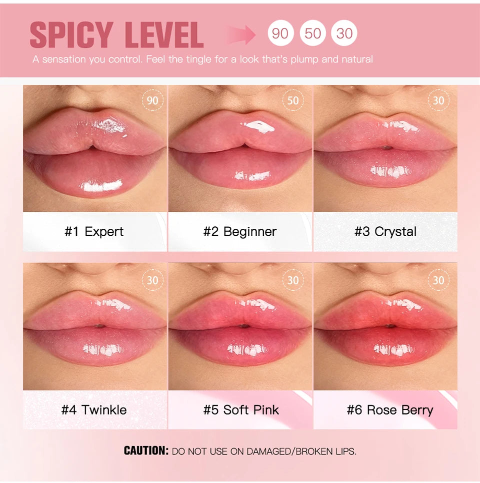 Lakerain lèvres plus dodues hydratation profonde nutrition longue durée haute brillance brillant finition volumineuse liquide hydratant pour les lèvres