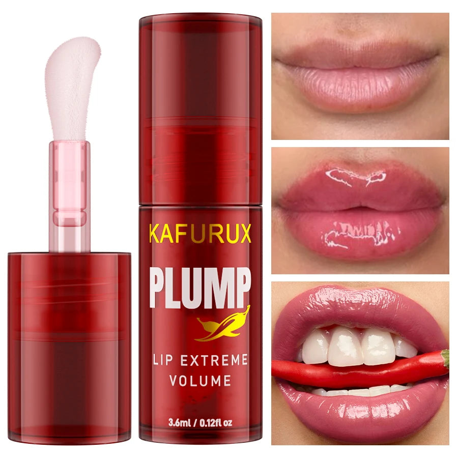 1PC lèvres dodues longue durée huile pour les lèvres hydratant brillant à lèvres sérum volumateur instantané huile d'essence réparation lèvres ridules augmenter El