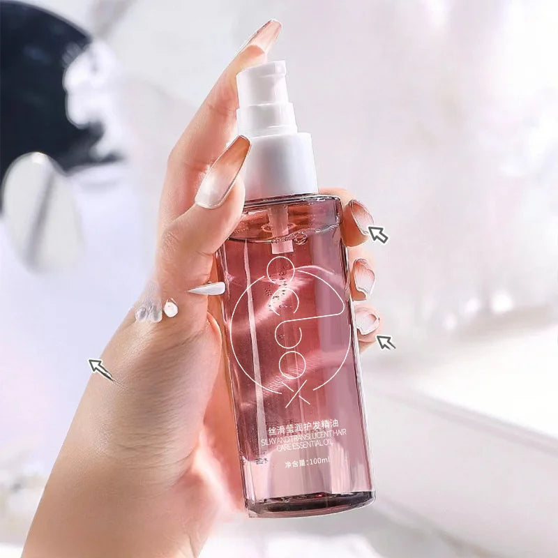 100 ml d’huile essentielle de soins capillaires réparateur nourrissant cheveux secs crépus lisse brillant doux sérum capillaire pour tous les types de cheveux 100 ml soins capillaires