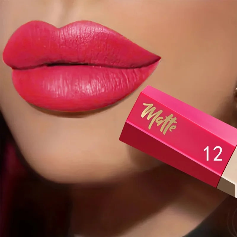 Rouge à lèvres  Pudaier liquide mat en velours, texture légère et fine comme une boue, cadeau de maquillage pour les lèvres imperméable longue durée pour les femmes