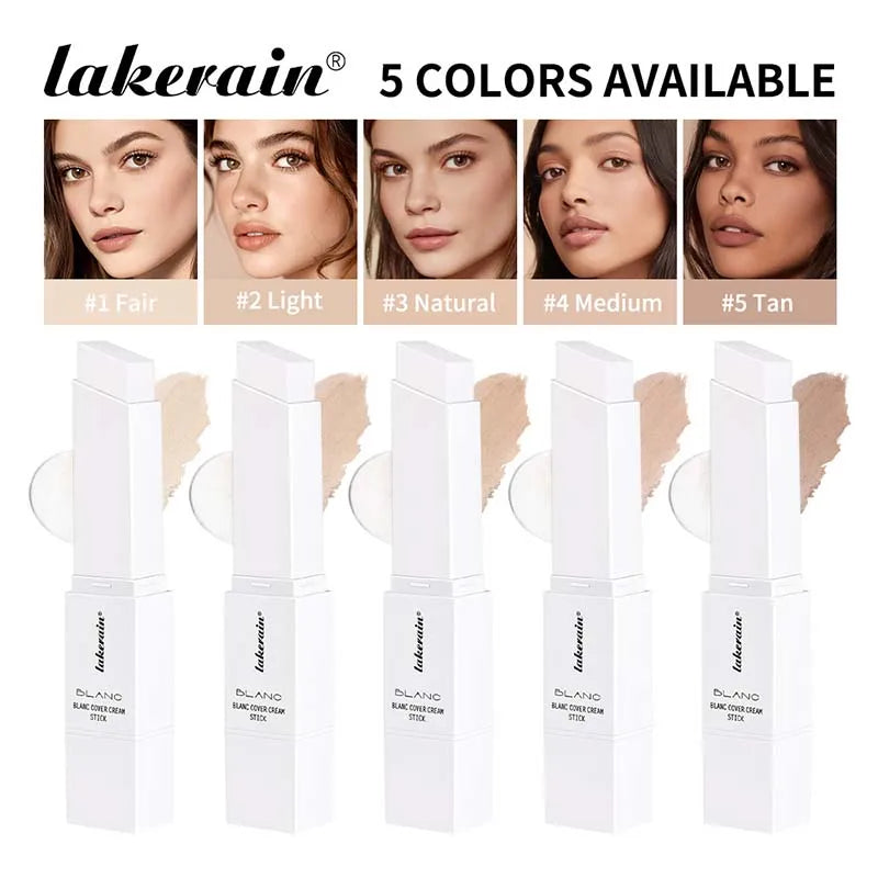 Fond de teint blanc changeant de couleur Concealer Stick Blanca Base de maquillage coréenne Fond de teint naturel Correcteur de couleur du visage à haute couverture