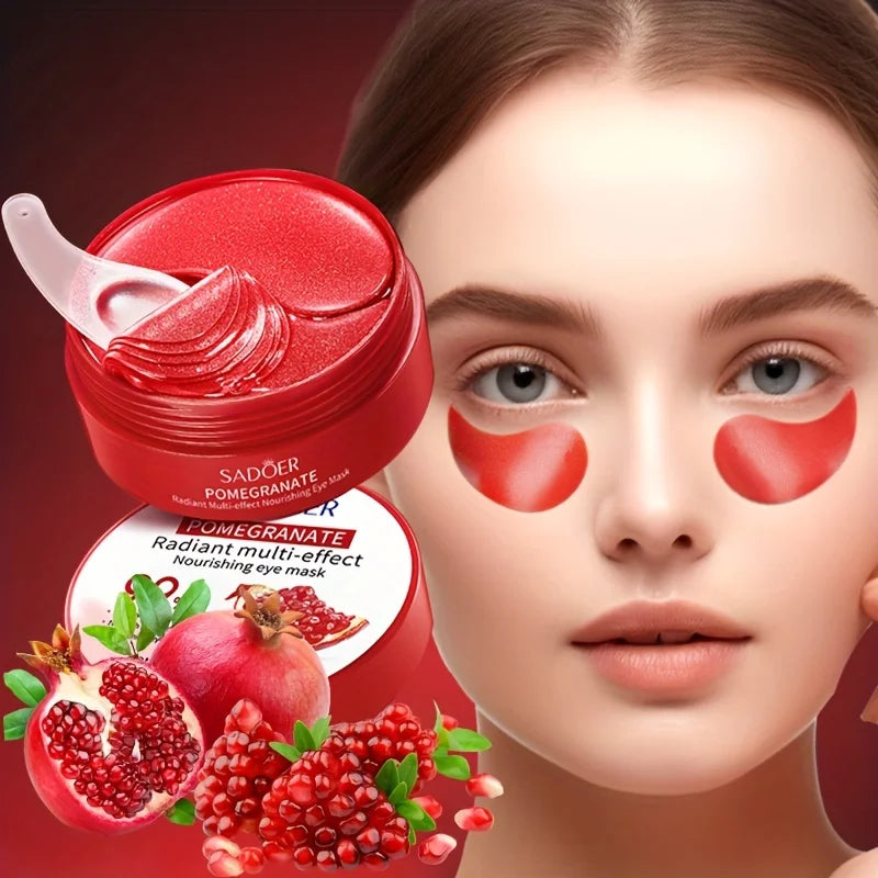 60PCS=30 Pairs Aloe Vera Eye Mask Moisturizing Collagen Hyaluronic Acid Gel Eye Patches Smoothing Repairing Eye Skin Care