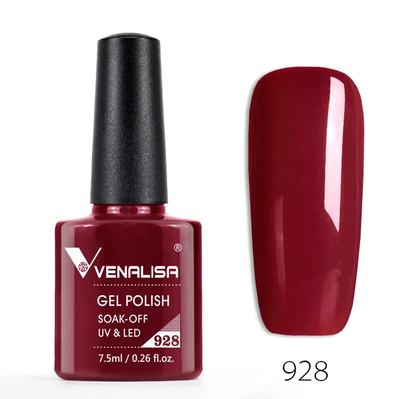 Vernis à ongles Venalisa 7.5ml Fashion Shiny Soak Off UV Gel Nail Gel Polish Cosmetics Nail Art Manicure Nails Gel Polish Tips Nail Varnish
