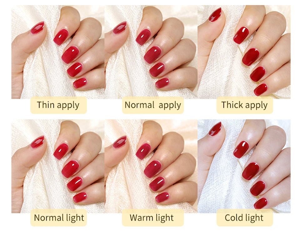 BORN PRETTYvernis à Ongles Gel, Semi Transparent, Soak Off UV LED, Vernis à Ongles Nude, N64.Gel Varjuvening,Art des ongles, 50 Couleurs, 10ml