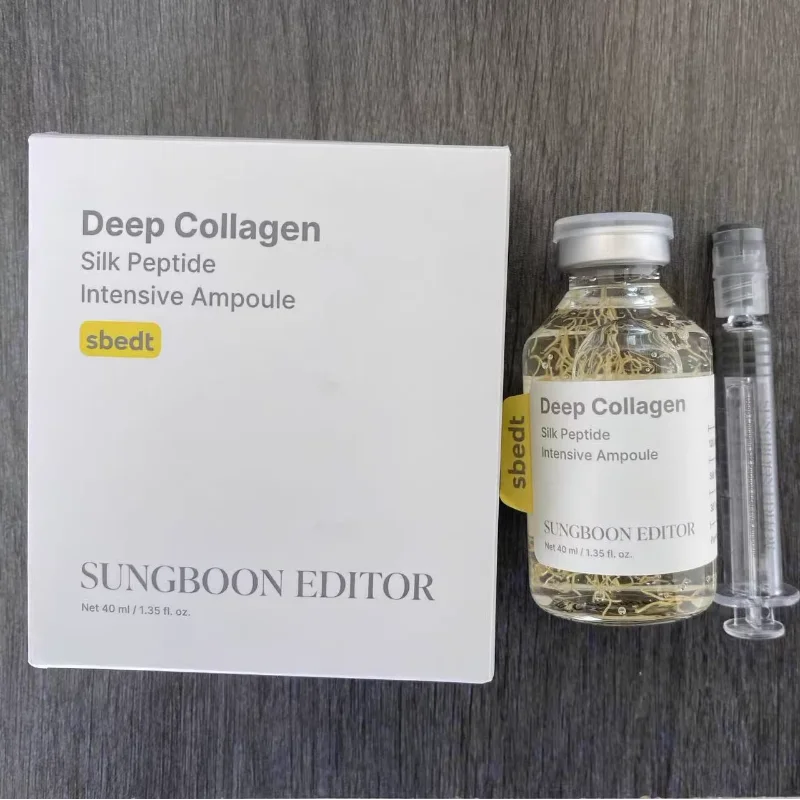 Sérum d'ampoule de peptide de collagène de soie Ensemble de soins coréens Sérum hydratant au collagène profond Crème de capsule de puissance au rétinol Soins du visage pour femmes