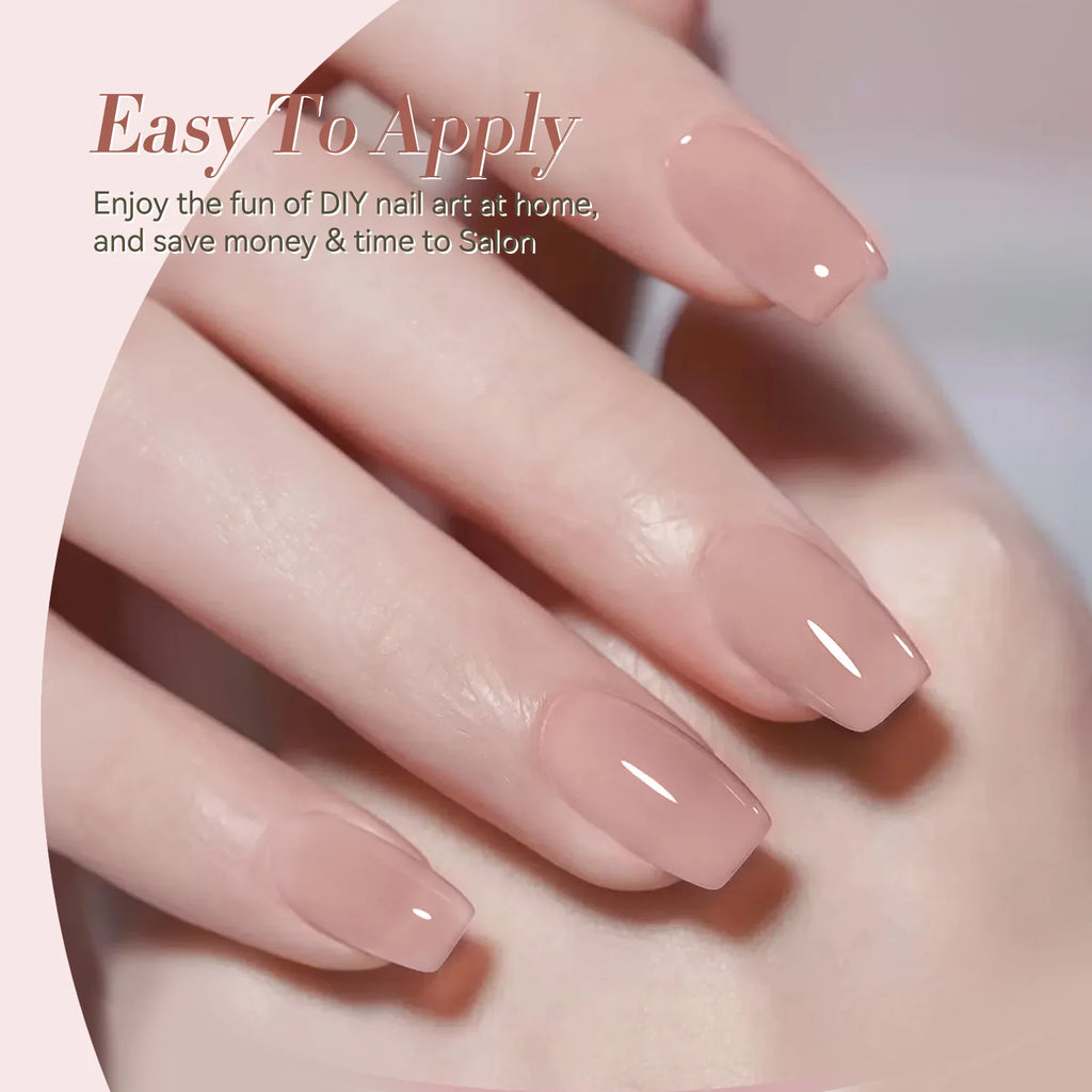 BORN PRETTY 15ml Gel Polish Pink Nude Glitter Soak Off LED UV Gel Semi Permanent Nail Art Manucure Gel Vernis