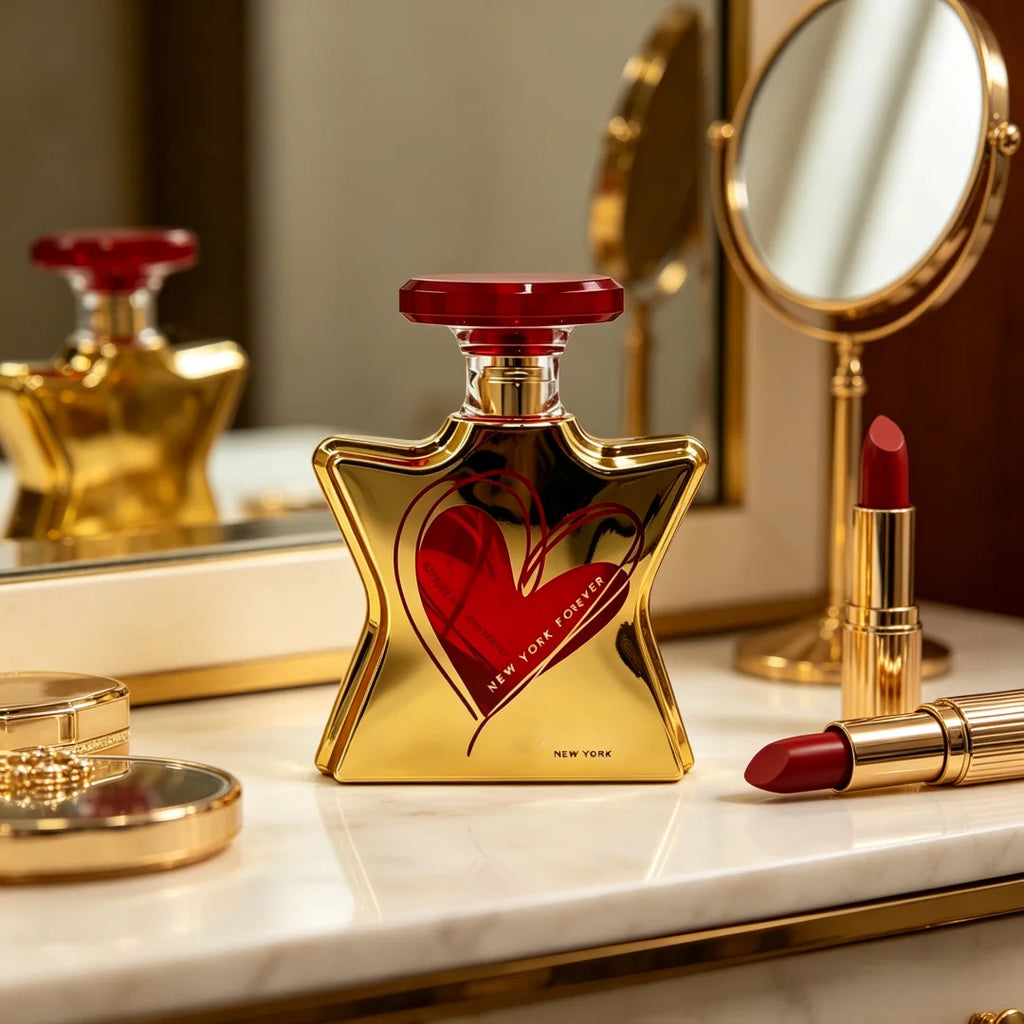 Parfum unisexe 100 ml, notes d'ambre, de vanille et de patchouli, Eau de Parfum en spray, New York & Forever