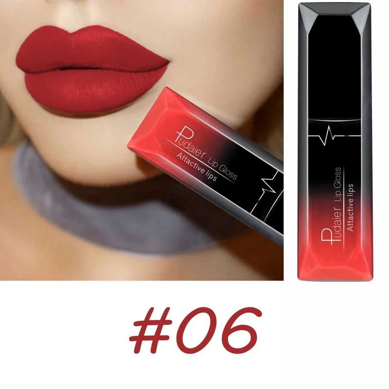 Rouge à lèvres liquide mat velours 17 couleurs, couleur de lèvres longue tenue imperméable, Texture lisse à haute teneur en pigments, maquillage pour tous les Types de peau