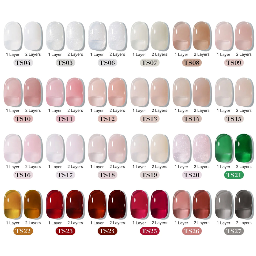 BORN PRETTY 15ml Gel Polish Pink Nude Glitter Soak Off LED UV Gel Semi Permanent Nail Art Manucure Gel Vernis