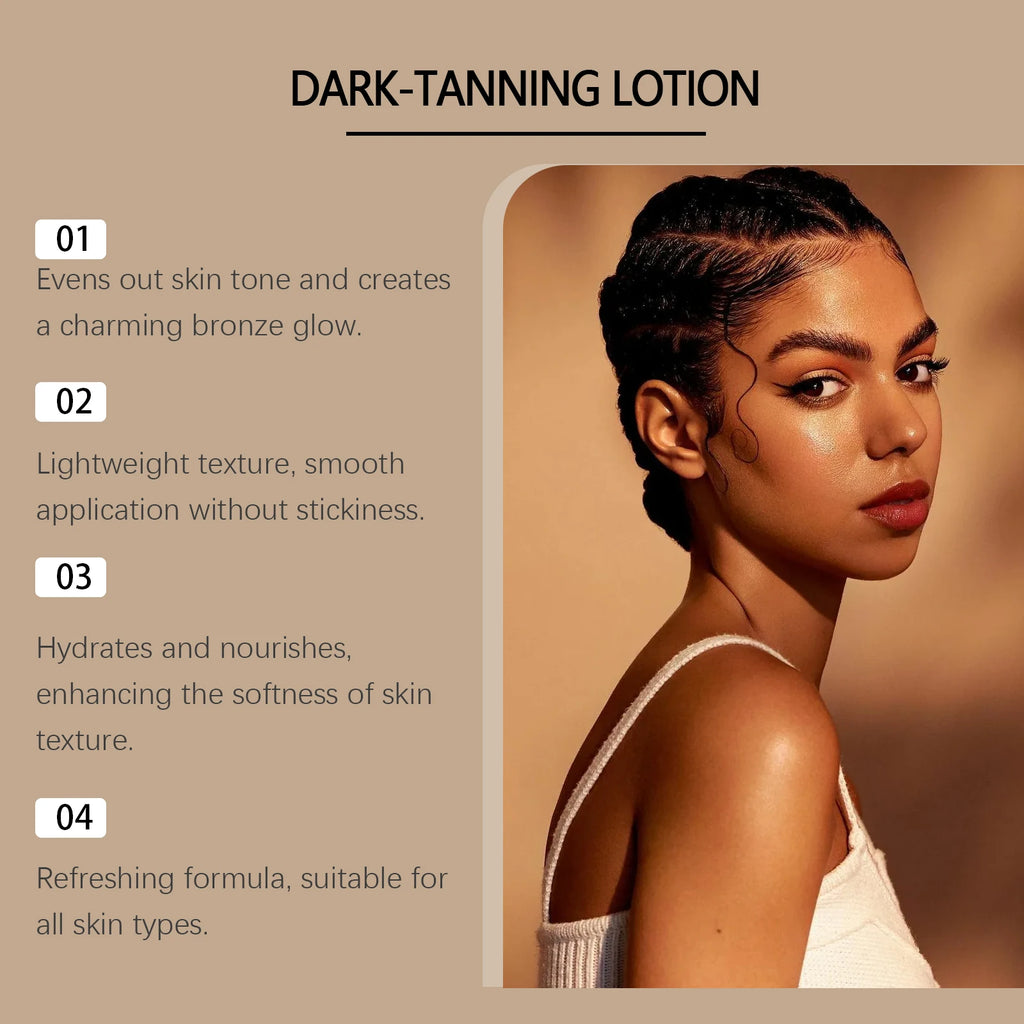 Lotion bronzante à la noix de coco, autobronzant, rehausseur de bronzage, booster d'assombrissement, hydratant, brun doré sexy, lotion autobronzante
