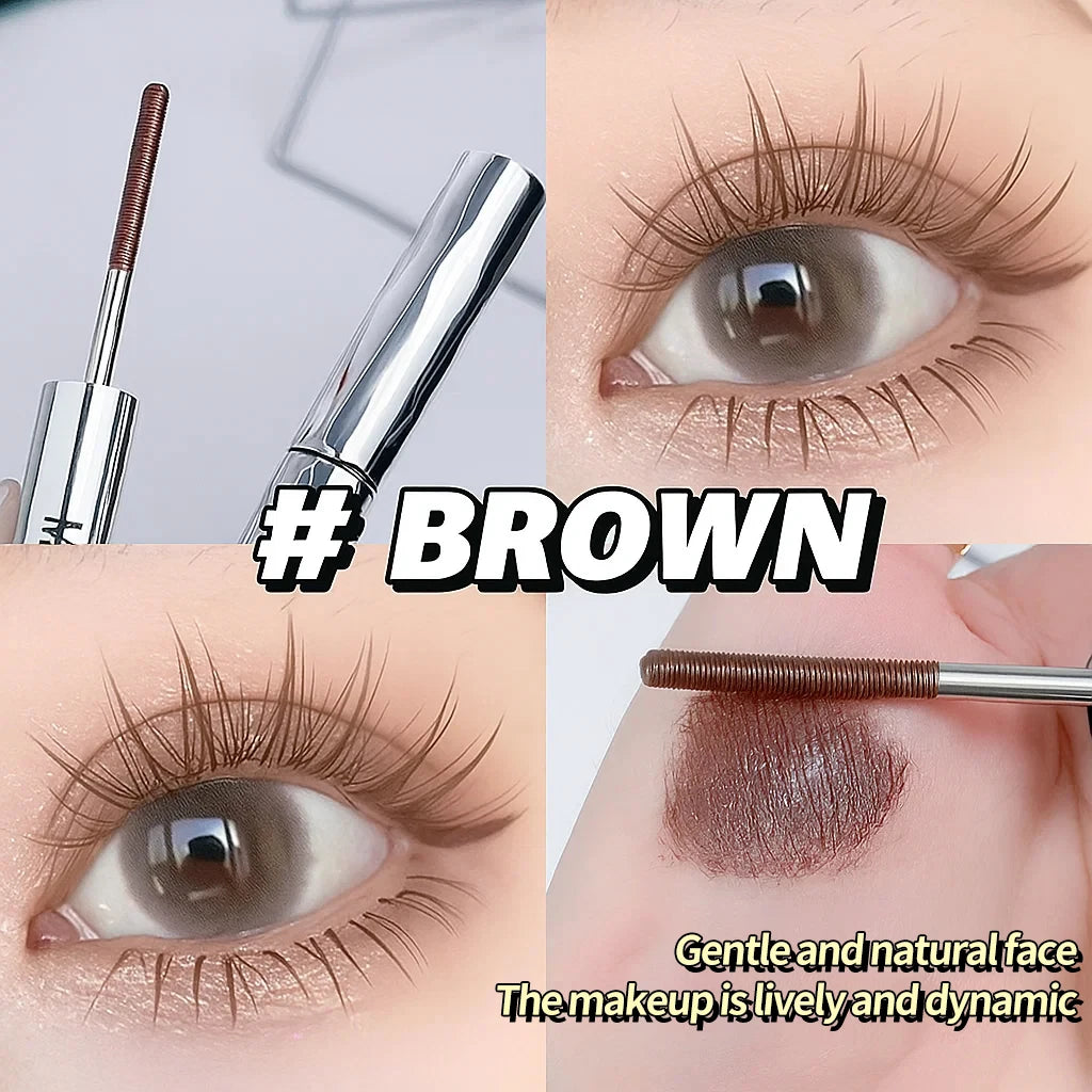 Crayon à sourcils longue durée Imperméable et résistant à la transpiration Sépare chaque cil Crayon à sourcils à tube d’acier épais et volumineux