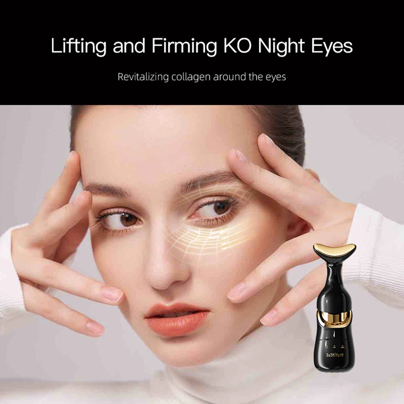 3 en 1 soins de la peau dispositif de levage raffermissant du visage cou Massage des yeux du visage plus mince Anti-âge soins de la peau outil de sculpture du visage