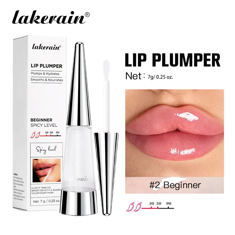 Lakerain lèvres plus dodues hydratation profonde nutrition longue durée haute brillance brillant finition volumineuse liquide hydratant pour les lèvres