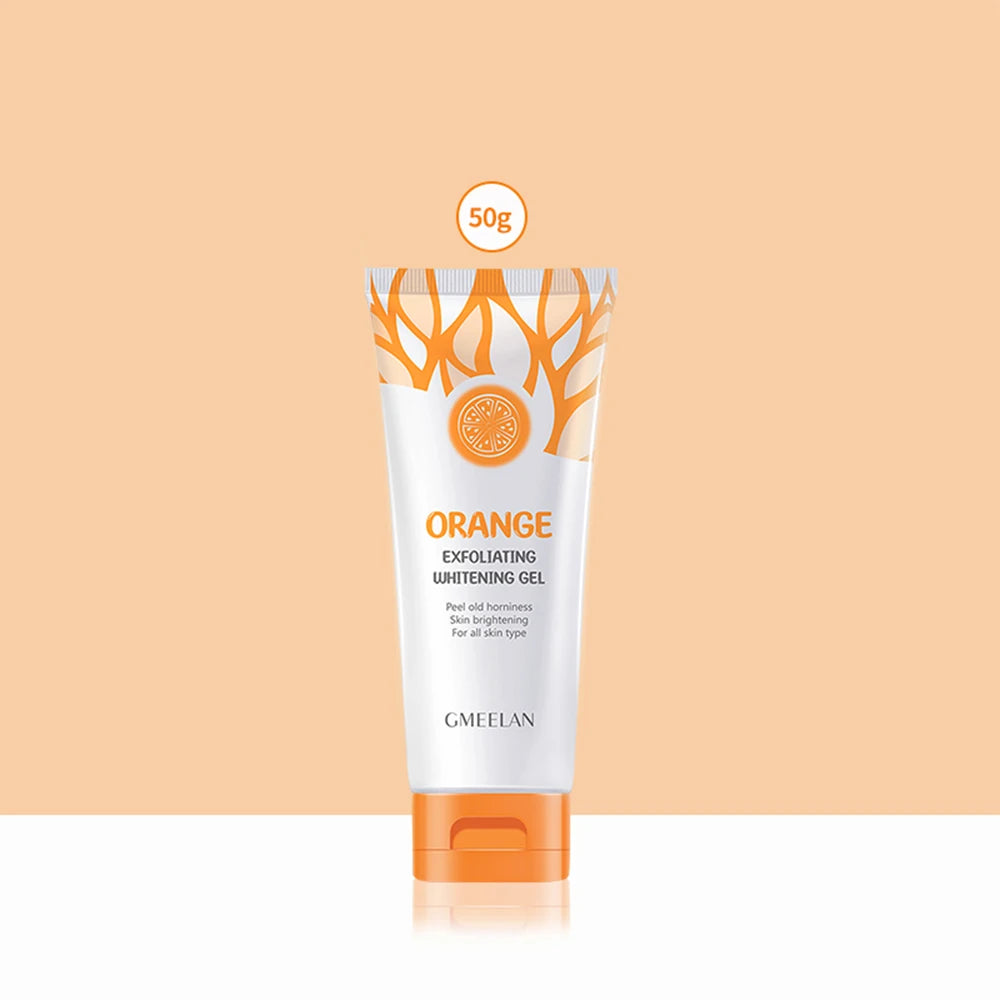 50g Orange Exfoliating Gel Dead Skin Remover Brighten Peeling Gentle Repair Scrub Whiten Hydrating Moisturizing Korean Skin