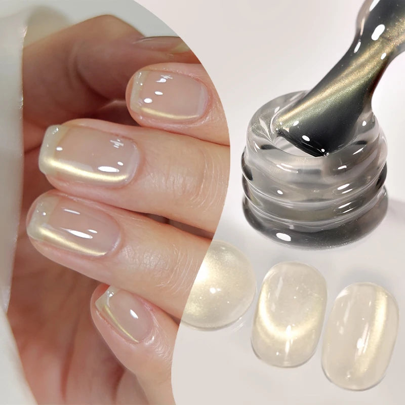 BORN PRETTY 10ml Gold Water Light Cat Magnetic Gel Polish Spaking Glitter Crystal Black Soak Off UV LED Vernis Manucure
