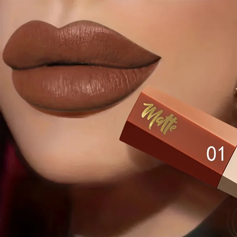 Rouge à lèvres  Pudaier liquide mat en velours, texture légère et fine comme une boue, cadeau de maquillage pour les lèvres imperméable longue durée pour les femmes