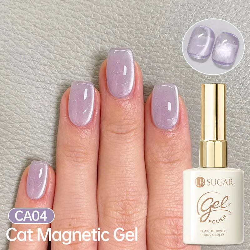UR SUGAR 15ml Cat Magnetic Gel Nail Polish 30 Colors Semi Permanent Magnetic Gel UV/LED Soak Off Painting Vanrish Design