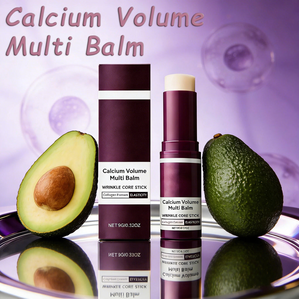 Baume Multi-Usages au Calcium Hydratant Anti-Âge Atténue les Rides Raffermissant Éclaircissant Nourrissant au Collagène Stick Hydratant
