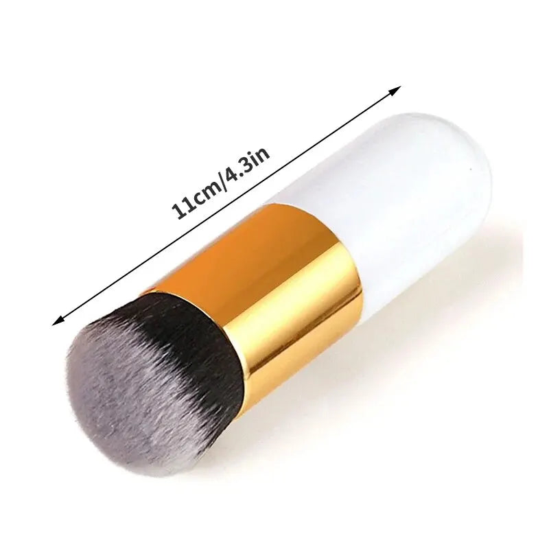 Pinceau de maquillage pour fond de teint Fat dôme, crème BB, brosse d'ambiance plus lente, sans poudre, sans marque, grand, petit