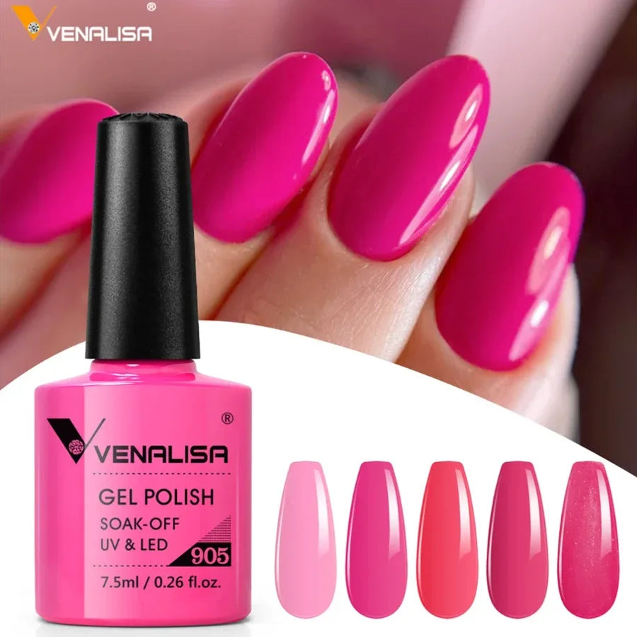 Vernis à ongles Venalisa 7.5ml Fashion Shiny Soak Off UV Gel Nail Gel Polish Cosmetics Nail Art Manicure Nails Gel Polish Tips Nail Varnish