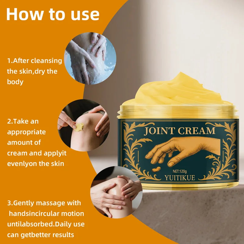 YUITIKUE 60g Crème articulaire Hydratant à absorption rapide pour la peau et les articulations Solution de soin multi-parts adaptée à tous les types de peau