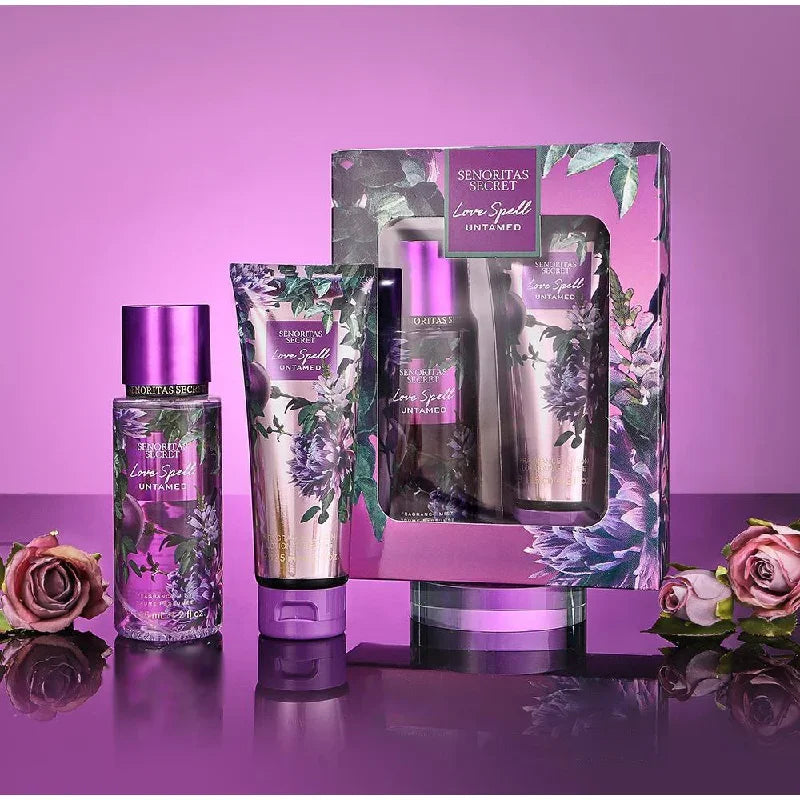  Ensemble de parfum et de Lotion pour le corps de 250ML, parfum de vanille fruité Floral de luxe pour femmes, exfoliant hydratant, Spray corporel frais et doux
