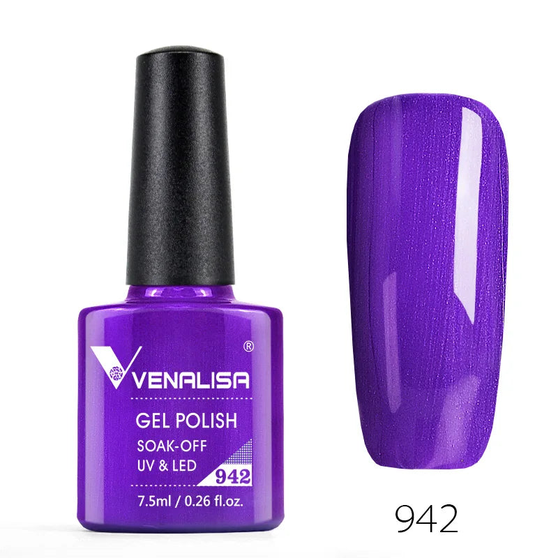 Vernis à ongles Venalisa 7.5ml Fashion Shiny Soak Off UV Gel Nail Gel Polish Cosmetics Nail Art Manicure Nails Gel Polish Tips Nail Varnish