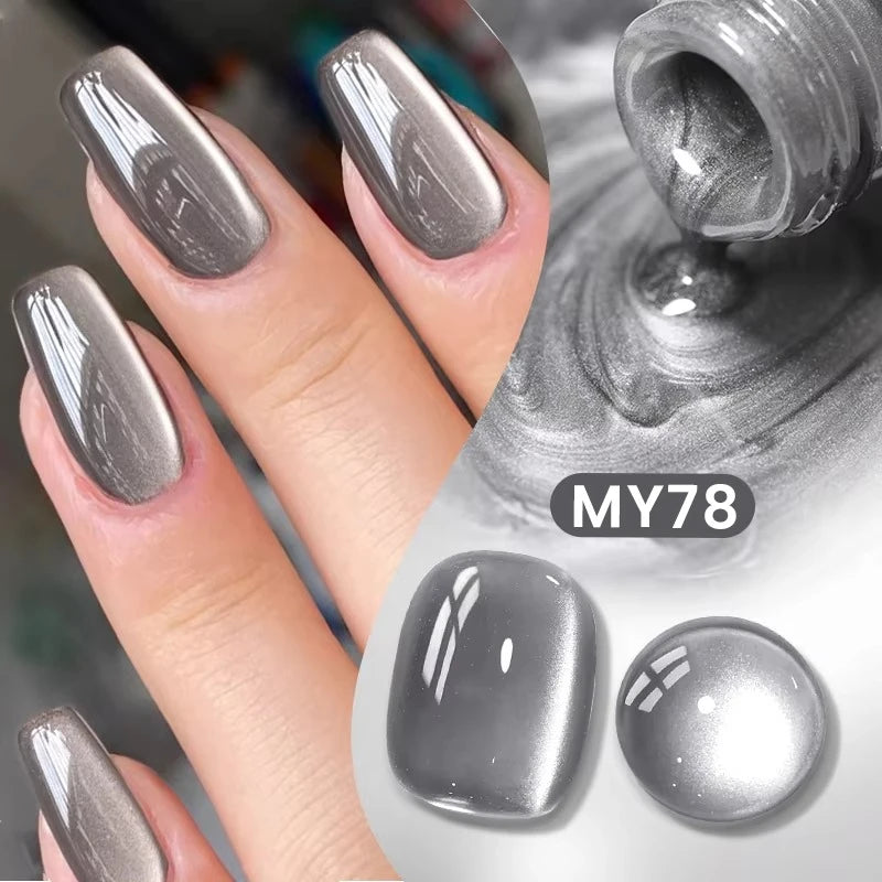 BORN PRETTY 10ml Gold Water Light Cat Magnetic Gel Polish Spaking Glitter Crystal Black Soak Off UV LED Vernis Manucure