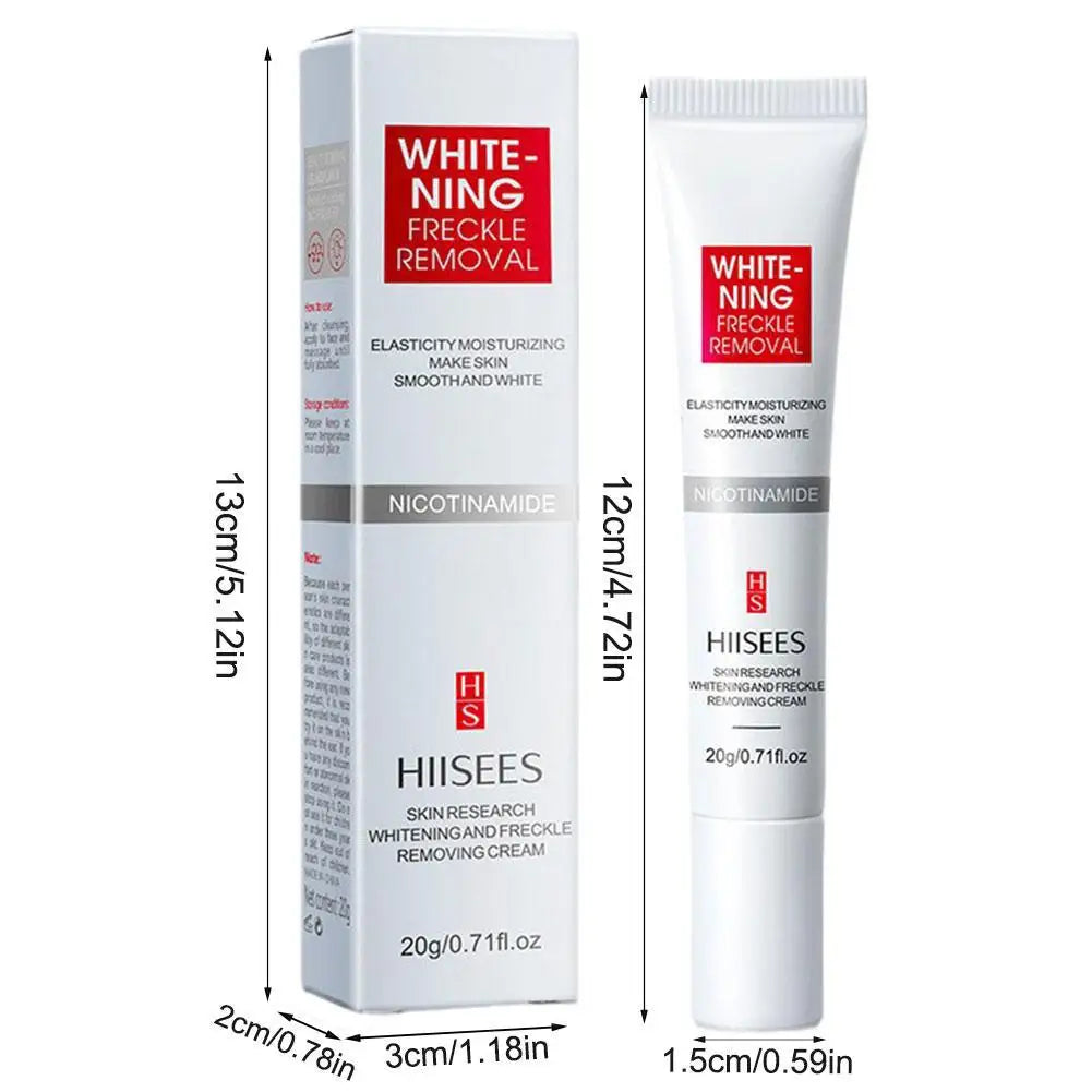 Crème pour le visage Blanchiment des taches de rousseur Éliminer la crème pour le visage Éliminer le noir, le mélasma Taches sombres Dépôts d’acné VE Nourrir Éclaircir les soins de la peau