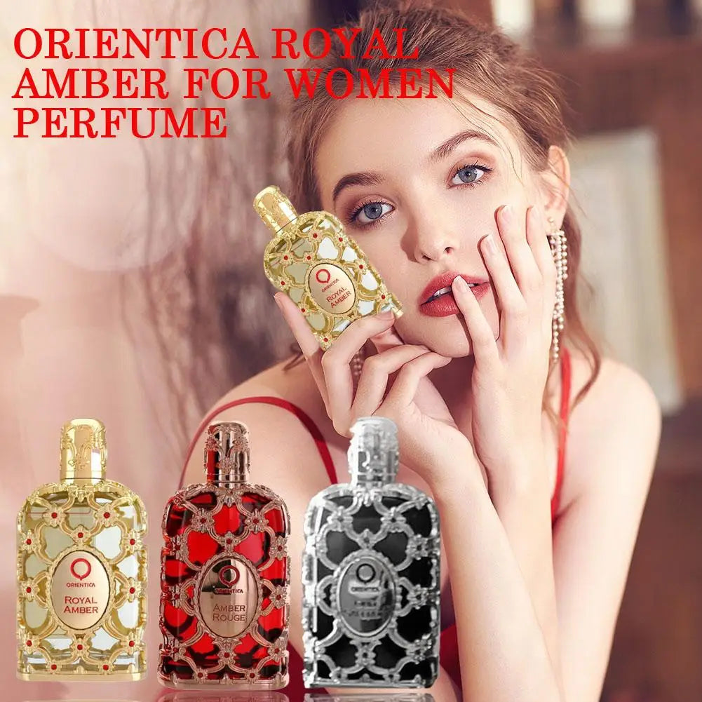 Parfum Royal Amber de Dubaï 100ml, parfum à la rose, parfum oriental longue durée en flacon de verre pour hommes et femmes