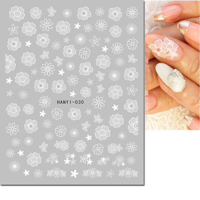 Autocollants 3D pour art des ongles , rose clair, violet, pétales de fleurs, décalcomanies pour décoration de manucure, salon de beauté, été