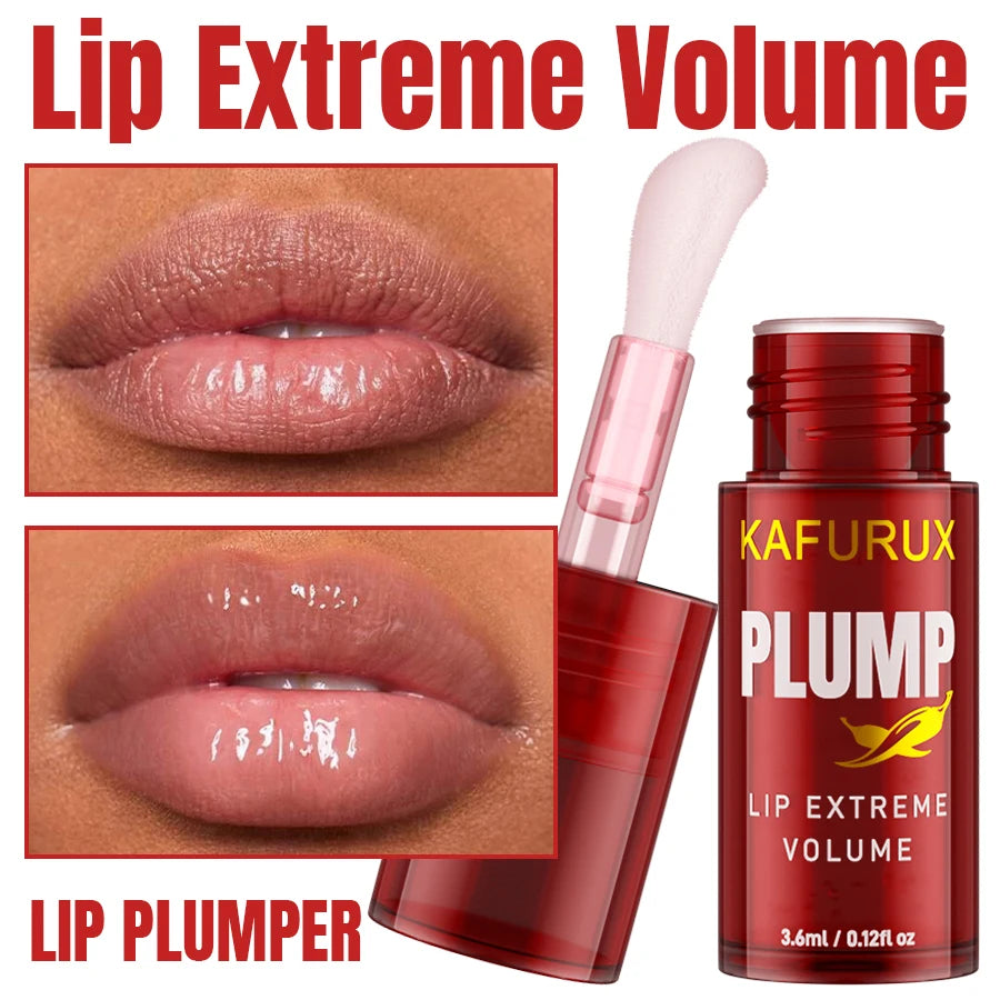 1PC lèvres dodues longue durée huile pour les lèvres hydratant brillant à lèvres sérum volumateur instantané huile d'essence réparation lèvres ridules augmenter El