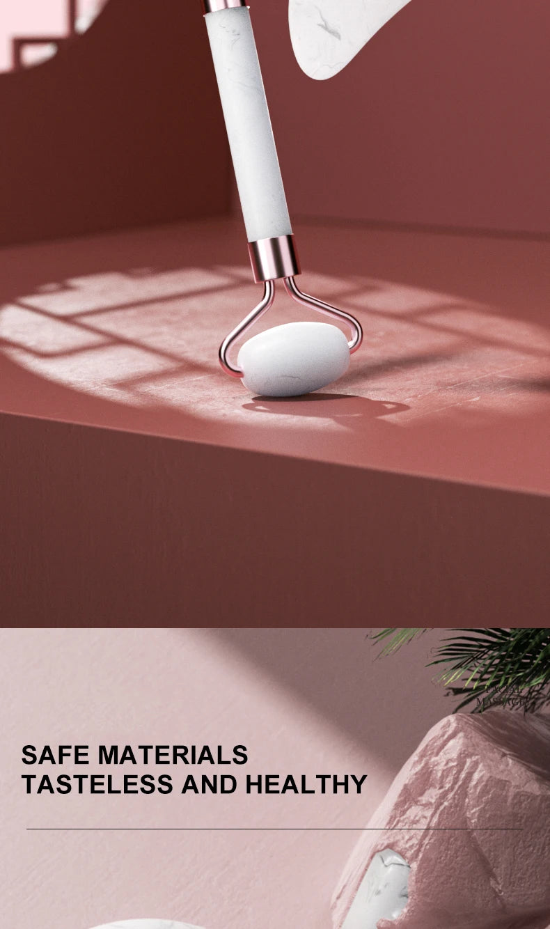 Rouleau en résine pour le visage, le cou et les yeux, instrument de massage facial, soins de santé, planche à gratter, outils de soins de la peau, beauté du muscle